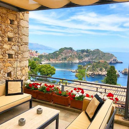 Villa Eleonora Isola Bella Sea View Small Pool + Jacuzzi ตาออร์มินา ภายนอก รูปภาพ
