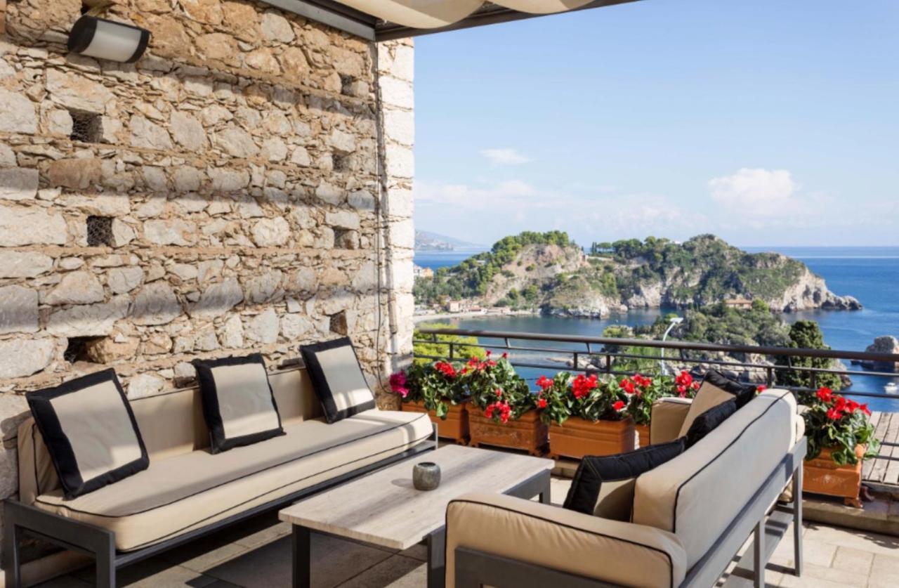 Villa Eleonora Isola Bella Sea View Small Pool + Jacuzzi ตาออร์มินา ภายนอก รูปภาพ