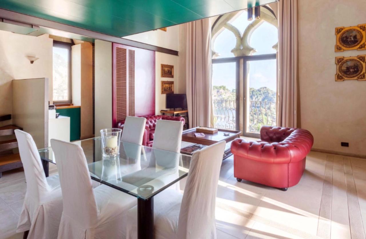 Villa Eleonora Isola Bella Sea View Small Pool + Jacuzzi ตาออร์มินา ภายนอก รูปภาพ